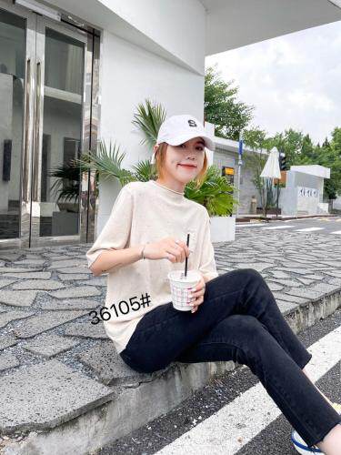 针织五分袖，其它，千百莲