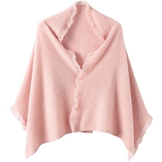 2025夏秋新款羊绒披肩女外搭100%纯山羊绒针织围巾空调房保暖披肩，披肩，珍珑羊绒
