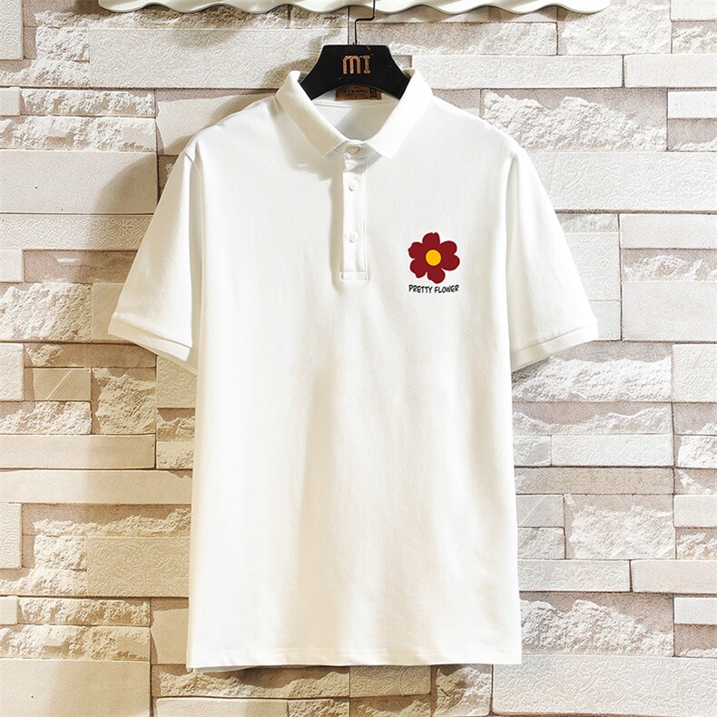 PL57257-P35翻领短袖polo衫男大码胖子半袖t恤男有领保罗衫砖墙，男装Polo衫，电商A040A