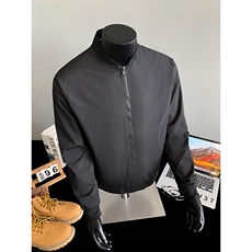 秋季男士夹克潮流飞行服纯色棒球领外套大码休闲A266-JK8020-P33，男装夹克，电商A266