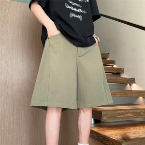 美式休闲裤2025夏装基础款中裤机能工装短裤 DK506-P38图片