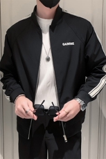 2025新款棒球服外套男春季立领条纹夹克上衣A313-1-901-P105，男装夹克，电商A313-1