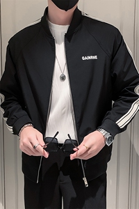 2025新款棒球服外套男春季立领条纹夹克上衣 A313-1-901-P105图片