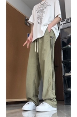 大量现货裤子男夏季薄款松紧抽绳设计感条纹速干裤DY5032-P55，男装休闲裤，电商A178
