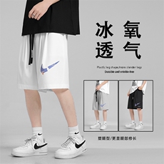 百搭休闲冰丝短裤男宽松5分裤夏季冰丝薄款速干DK01-特批25，男装休闲裤，星座718-1