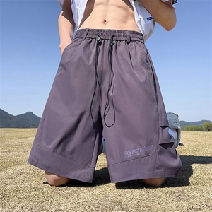 五分裤男女韩版潮流宽松百搭帅气2026夏季ins休闲短裤K6272-P45