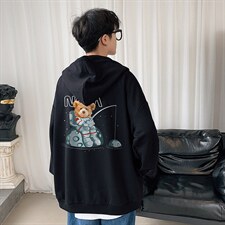 KS21251-P38连帽开衫卫衣男运动外套大码班服，男装卫衣，电商A040