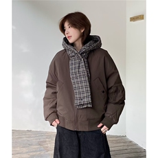 有货DMF18-特批90抖音得物高质量披肩格子棉服外套，男装棉衣，星座603-2