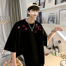 量大优供视频220克美式短袖t恤T3182得物直播有280克品质，男装T恤，电商A486