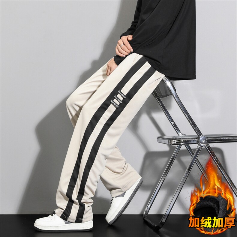 高品质加绒加厚针织立体腰运动休闲男裤卫裤宽松A068-SSK59-TP50,男装休闲裤,电商A068