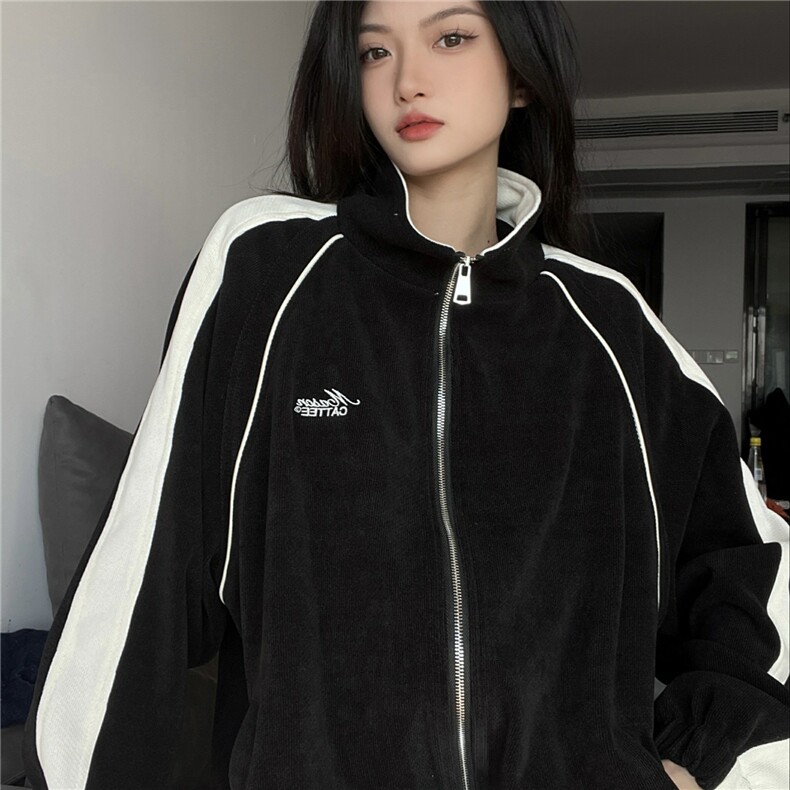 网络图现货！立领夹克春夏款拼色学生外套高级感简约风R608-P85,男装夹克,星座1005-6