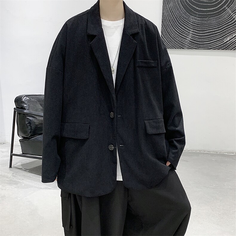 现货港风宽松小西装男西服外套KD401-P55,男装西服套装,电商D312-1