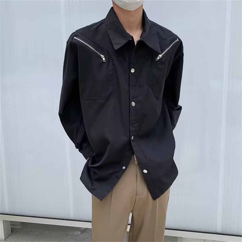 男秋季新款长袖衬衫外套 C658 P45图片