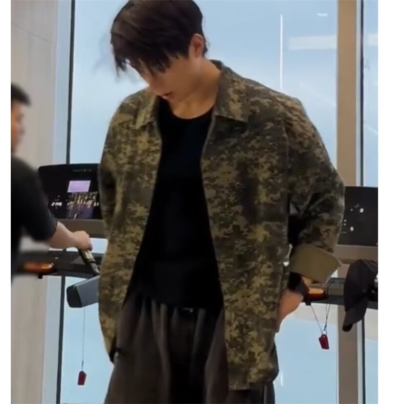 DC4554-P48美式复古潮牌绿迷彩长袖衬衣外套春秋季-网图现货,男装衬衫,星座603-2
