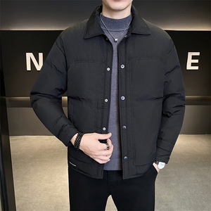 新款男士小翻领羽绒服夹克加厚防寒309B-3-81062-P185图片