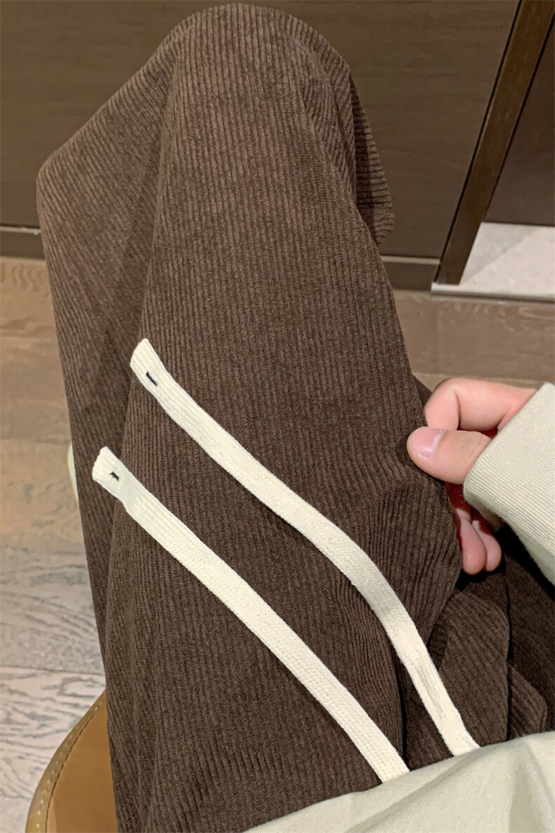 8XL-M特大码秋季新款垂感休闲裤男宽松直筒裤男裤拖地裤K943P40,男装休闲裤,电商D206-1