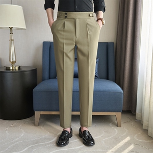 K7231-P70  男士春夏长款修身休闲小西裤图片