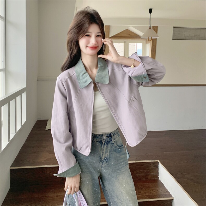 新款！！拼接皮外套2C203-6313-P155-K248,女装皮衣,2C203