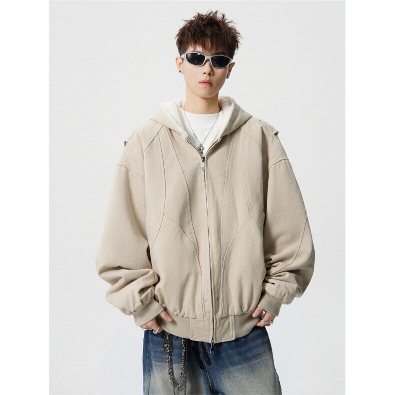 706-LK8673-P108特P现货冬季座山雕连帽加绒外套保暖棉衣潮,男装棉衣,星座706