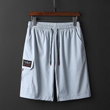 M-8XL男大码冰丝弹力5分裤短裤5032-1_6811(M-5XLP276XL-8XLP30)，男装休闲裤，星座1516-1