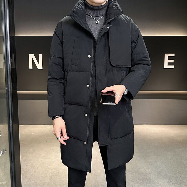 标50绒数据款中长款羽绒服男士2025新款B240-YR23899-P295,男装羽绒服,电商B240
