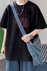 短袖男t恤纯棉夏季宽松2025新款打底衫百搭青少年体恤潮TX408-P25，男装T恤，星座505-3
