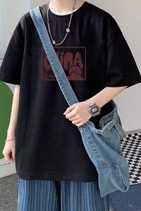 短袖男t恤纯棉夏季宽松2025新款打底衫百搭青少年体恤潮TX408-P25图片