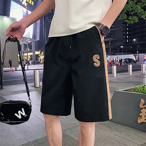 白色 2023夏装精神小伙五分裤男青年潮款休闲短裤DK2310-P58,控89图片