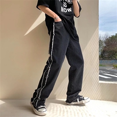 男牛仔裤拉链个性裤子NK22P40，男装牛仔裤，星座1116-2