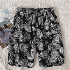 2021夏季新款青年花色九色印花宽松男士腰部抽绳短裤TZ001-2-P20，男装休闲裤，电商A128
