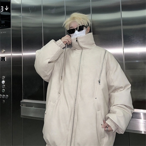 皮棉服冬季宽松港风棉衣立领冬装棉袄外套男MY2413-特100控168图片