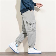 2021秋季新款大码男日系白墙工装微弹冰丝九分休闲裤K2083-P45，男装休闲裤，电商A001
