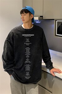 【】A003-CX1877-P55新款印花长袖T恤 港风 限78元图片