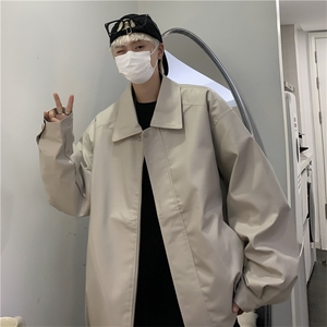 皮衣外套男款春秋潮流美式复古痞帅炸街宽松皮夹克JK06605-P68图片