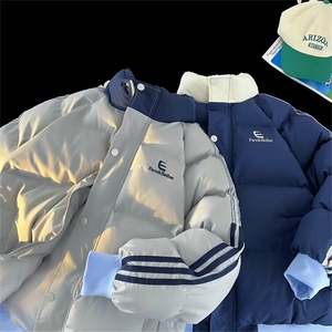 新款冬季棉衣女今年流行的韩系羽绒棉服情侣棉袄  M8857 P110图片