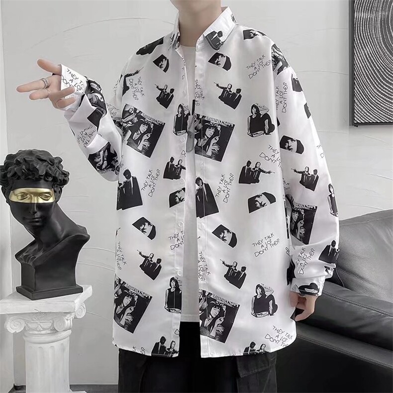长袖衬衫春款男港风潮流SY103P28,男装衬衫,星座1116-2