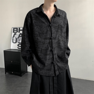2025秋冬新款 灯芯绒 清明上河图 新中式盘扣唐装汉服 2535-P60图片