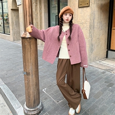 [新款]羊毛呢短款外套2C220-L404-P175K259，女装毛呢外套，2C220