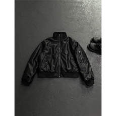 网图飞行员皮衣夹克座山雕短款棉衣外套棉服A025-QY15031-P125，男装夹克，电商A025