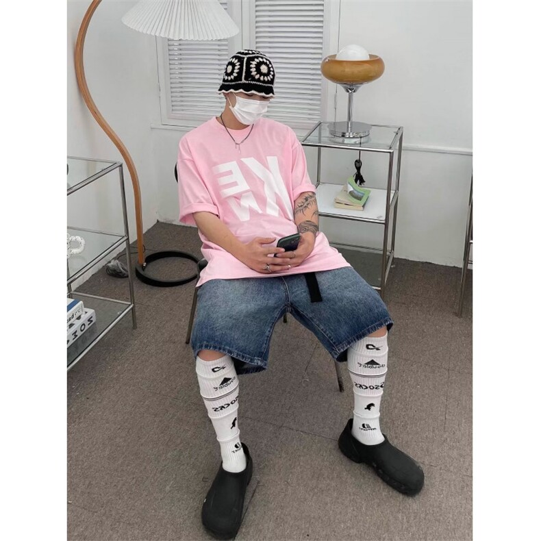 男中裤休闲工装短裤宽松直筒男女水洗五分牛仔裤D5725网络图,男装牛仔裤,星座1116A（原606A-3）