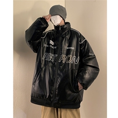 2026新款美式PU皮棉衣冬季加厚棉服潮牌机车外套ins男D233P128，男装棉衣，电商A335-1（原A458）