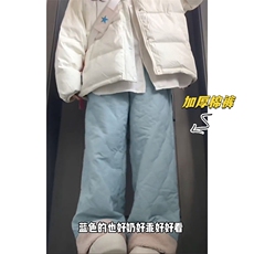 特批P45无差价抖音羊羔毛棉裤中性时尚夹棉雪地裤K5613J加棉，男装棉裤，电商A001