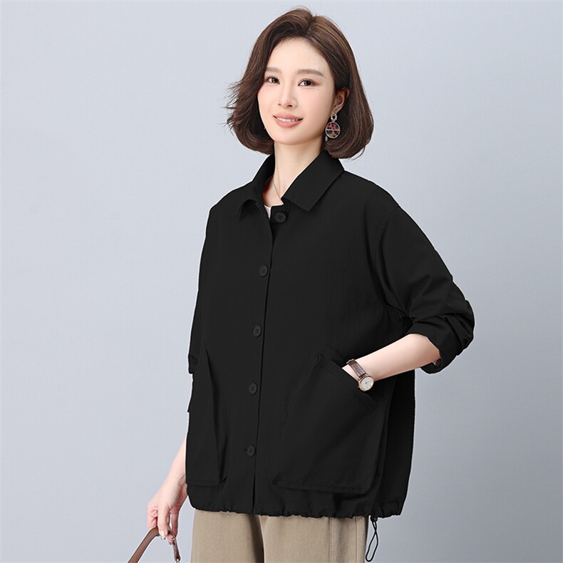 时尚休闲女2025春秋季新款中年妈妈宽松小个子洋气减龄图片