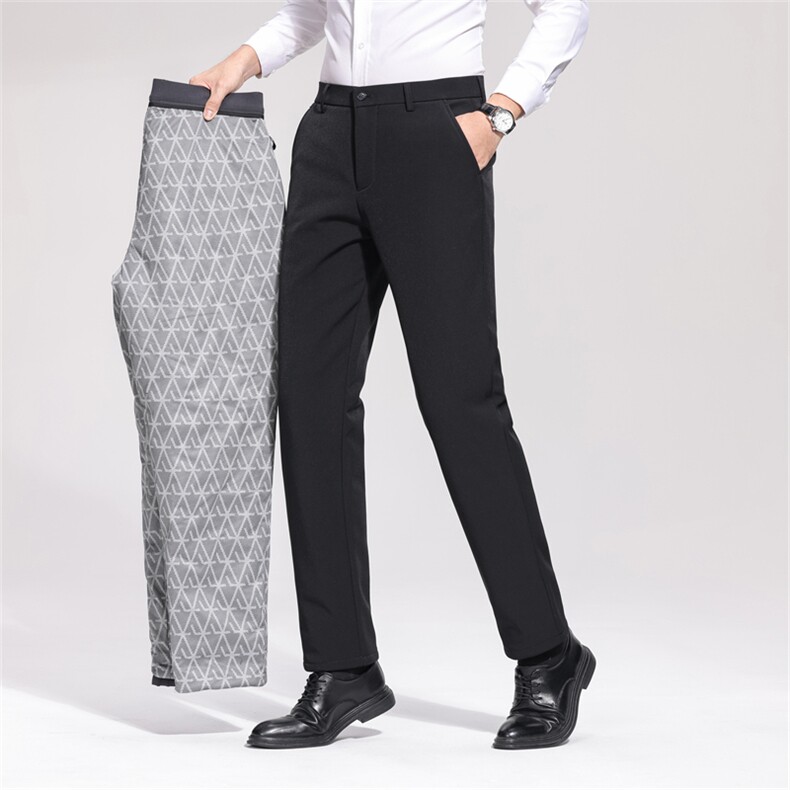 K5120-P85男士平腰鹅绒西裤弹力锦氨复合面料29-40码90绒，男装西裤，电商A211