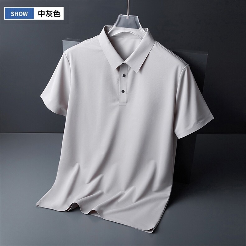 2025夏季冰丝速干薄款男士POLO衫,男装T恤,东正羊绒