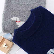 秋冬季针织羊毛衫打底内搭圆领加厚男女儿童毛线上衣套头，童装儿童羊毛衫，乐贝童装