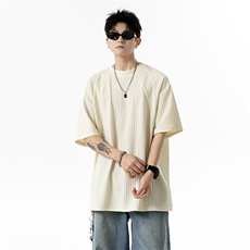 XZ809A/JL01/特P24/控48肌理感拼接圆领T恤，男装T恤，星座809A(原222-1)