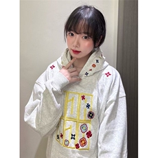 美式刺绣情侣上衣外套潮牌秋冬新款情侣宽松连帽卫衣WB1502-P69，女装短外套，星座208-5