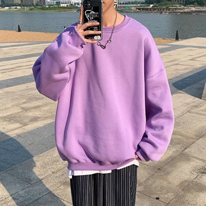 21秋季新款 潮流大码卫衣男中性情侣套头衫  WY98 P25控38图片