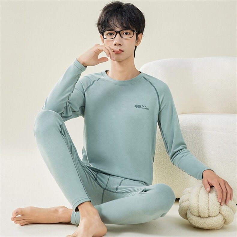 男士秋衣秋裤休闲情侣保暖内衣套装两件套TZ3605-P55，男装休闲套装，星座310B-3